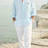 Baby Blue Linen Shirt