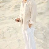 Beige Linen Shirt