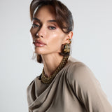 Taupe Draped Light Weight Top